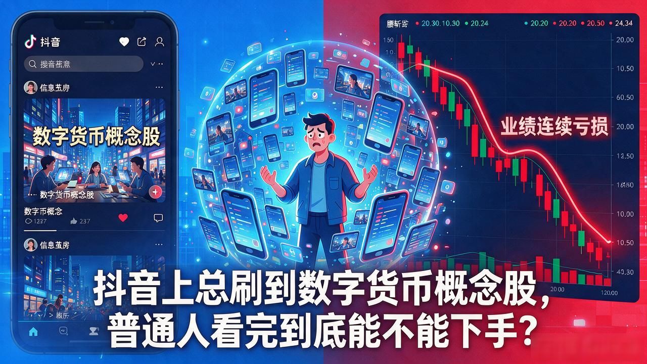 抖音K线图骗局_数字货币概念股投资陷阱_数字货币概念股抖音